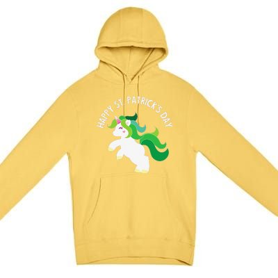 Irish Unicorn St. Patricks Day For ,S, Premium Pullover Hoodie