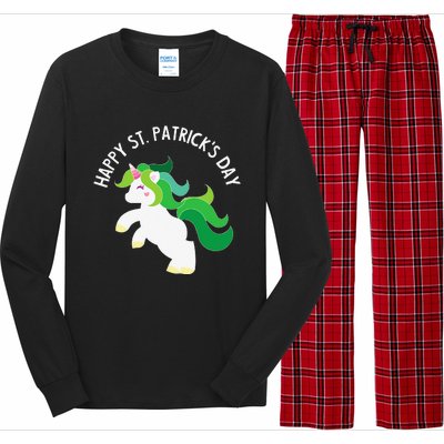 Irish Unicorn St. Patricks Day For ,S, Long Sleeve Pajama Set