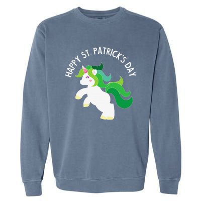 Irish Unicorn St. Patricks Day For ,S, Garment-Dyed Sweatshirt