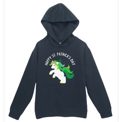 Irish Unicorn St. Patricks Day For ,S, Urban Pullover Hoodie