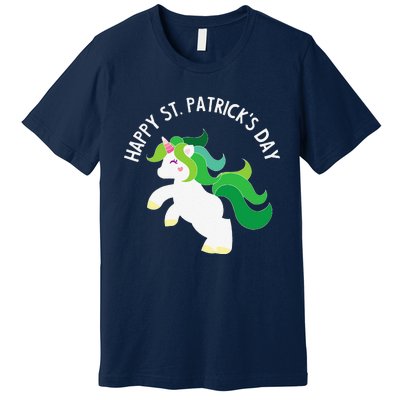 Irish Unicorn St. Patricks Day For ,S, Premium T-Shirt