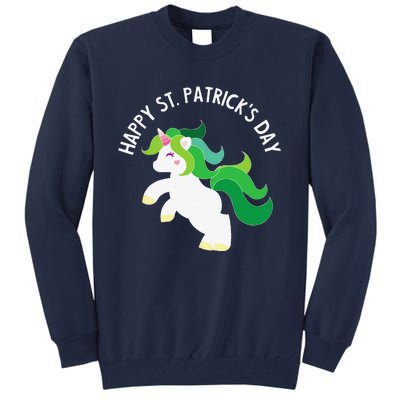 Irish Unicorn St. Patricks Day For ,S, Tall Sweatshirt