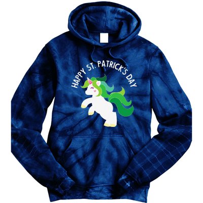 Irish Unicorn St. Patricks Day For ,S, Tie Dye Hoodie