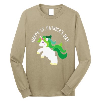 Irish Unicorn St. Patricks Day For ,S, Long Sleeve Shirt