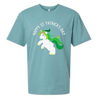 Irish Unicorn St. Patricks Day For ,S, Sueded Cloud Jersey T-Shirt