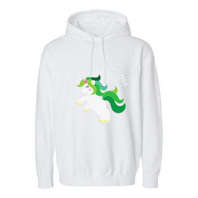 Irish Unicorn St. Patricks Day For ,S, Garment-Dyed Fleece Hoodie