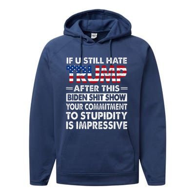 If U Still Hate Trump after This Biden Performance Fleece Hoodie