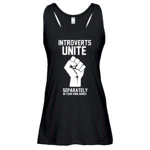 Introverts Unite Separately In Your Own Homes Ladies Essential Flowy Tank