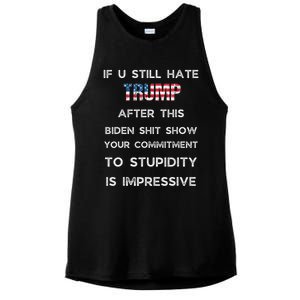 If U Still Hate Trump After This Biden Ladies PosiCharge Tri-Blend Wicking Tank