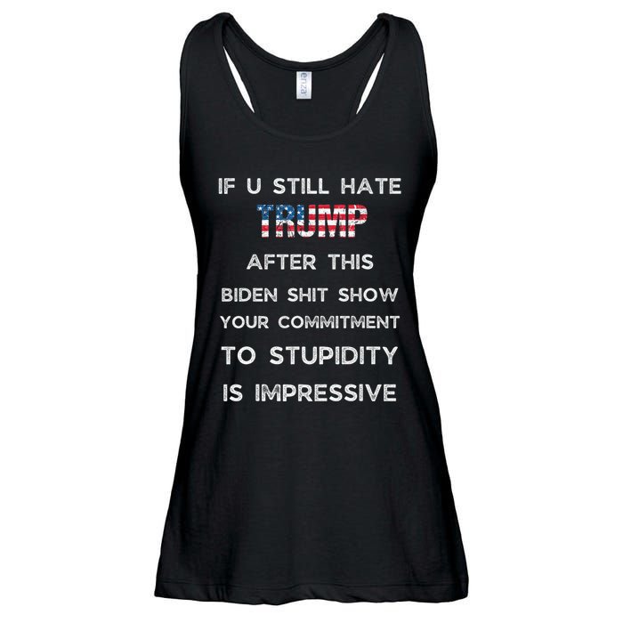 If U Still Hate Trump After This Biden Ladies Essential Flowy Tank