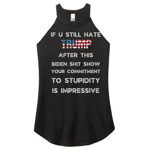 If U Still Hate Trump After This Biden Women's Perfect Tri Rocker Tank