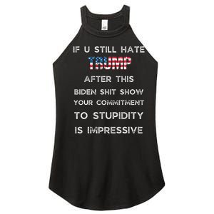 If U Still Hate Trump After This Biden Women's Perfect Tri Rocker Tank