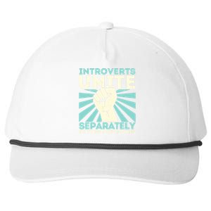 Introverts Unite Separately Funny Introverted Antisocial Snapback Five-Panel Rope Hat