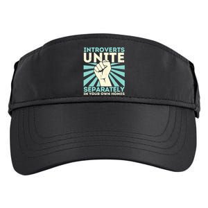 Introverts Unite Separately Funny Introverted Antisocial Adult Drive Performance Visor