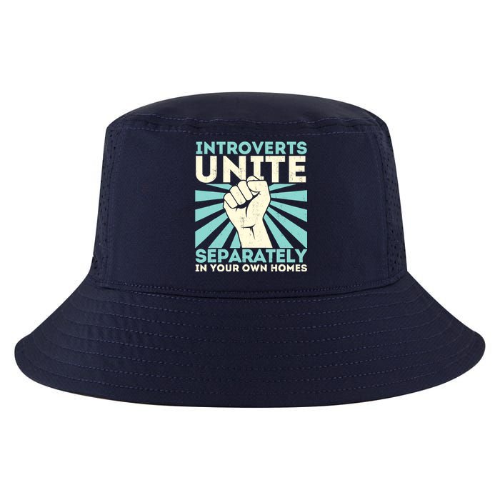 Introverts Unite Separately Funny Introverted Antisocial Cool Comfort Performance Bucket Hat