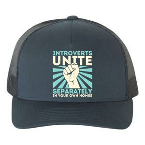 Introverts Unite Separately Funny Introverted Antisocial Yupoong Adult 5-Panel Trucker Hat