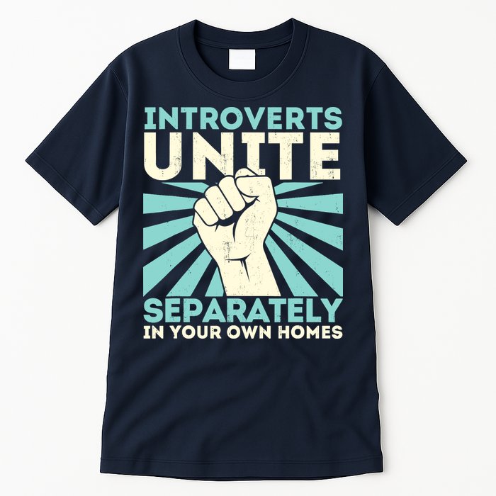 Introverts Unite Separately Funny Introverted Antisocial Tall T-Shirt