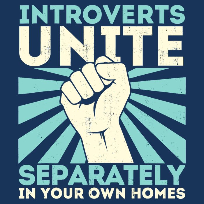 Introverts Unite Separately Funny Introverted Antisocial Poster