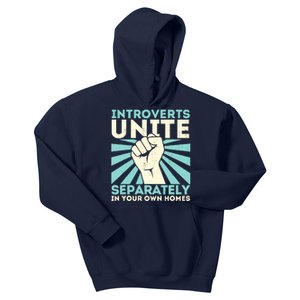 Introverts Unite Separately Funny Introverted Antisocial Kids Hoodie