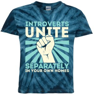 Introverts Unite Separately Funny Introverted Antisocial Kids Tie-Dye T-Shirt