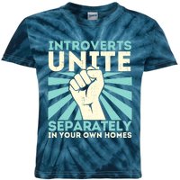 Introverts Unite Separately Funny Introverted Antisocial Kids Tie-Dye T-Shirt