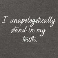 I Unapologetically Stand Inn My Truth Cotton Canvas Backpack