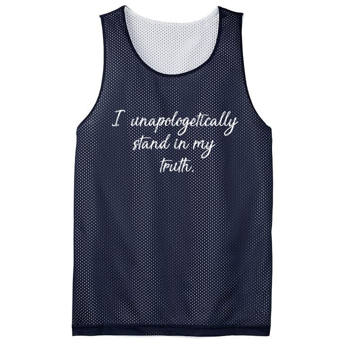 I Unapologetically Stand Inn My Truth Mesh Reversible Basketball Jersey Tank