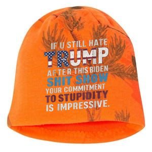 If U Still Hate Trump After BidenS Show Is Impressive Gift Kati - Camo Knit Beanie