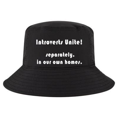 Introverts Unite... Separately In Our Own Homes. Cool Comfort Performance Bucket Hat