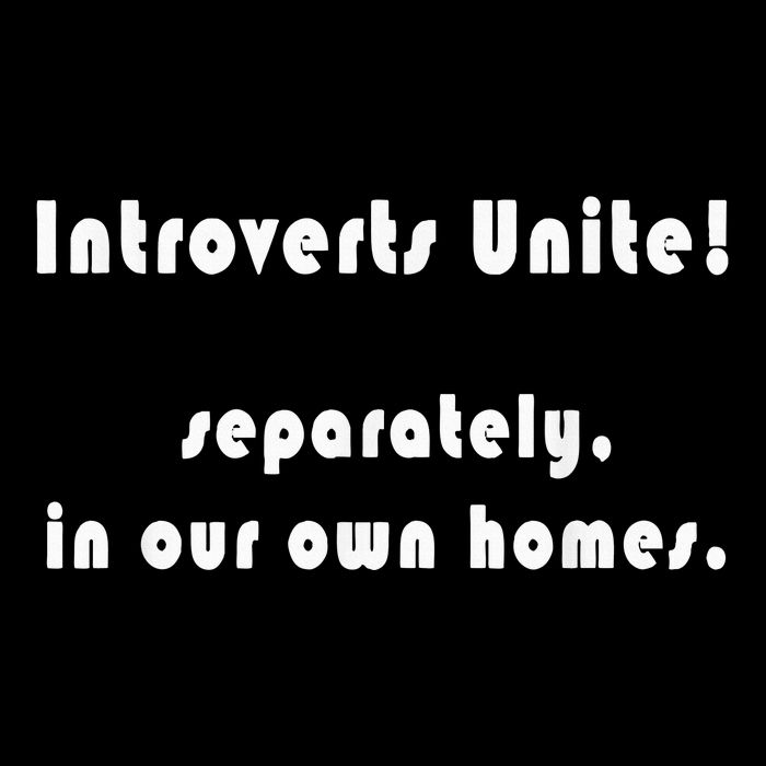 Introverts Unite... Separately In Our Own Homes. Baby Bodysuit