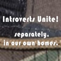 Introverts Unite... Separately In Our Own Homes. Retro Rope Trucker Hat Cap