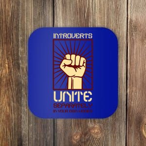 Introverts Unite Separately Antisocial Gift Coaster