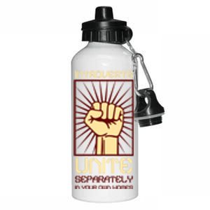 Introverts Unite Separately Antisocial Gift Aluminum Water Bottle