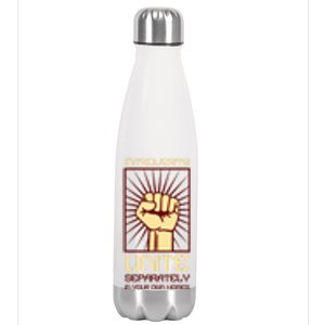 Introverts Unite Separately Antisocial Gift Stainless Steel Insulated Water Bottle