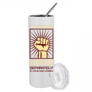 Introverts Unite Separately Antisocial Gift Stainless Steel Tumbler