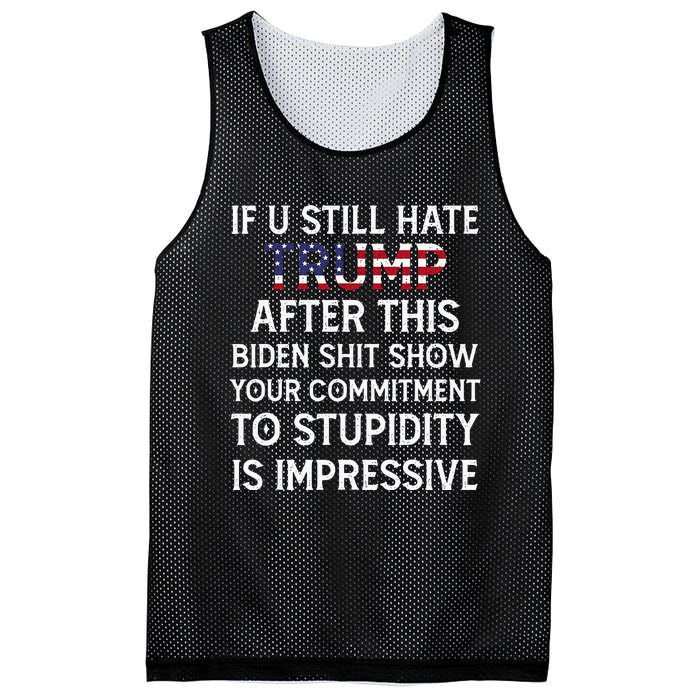 If U Still Hate Trump After This Biden Mesh Reversible Basketball Jersey Tank