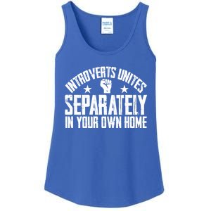 Introverts Unites Separately In Your Own Home Giftgiftgift Cool Gift Ladies Essential Tank