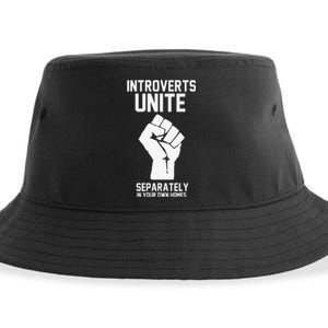 Introverts Unite Separately In Your Own Homes Sustainable Bucket Hat