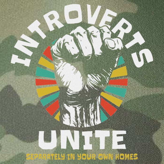 Introverts Unite Separately Own Homes Emblem Legacy Tie Dye Trucker Hat