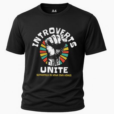 Introverts Unite Separately Own Homes Emblem Performance Shirt