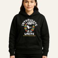 Introverts Unite Separately Own Homes Emblem Hoodie