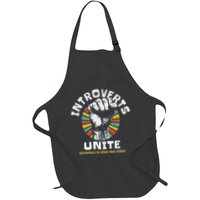 Introverts Unite Separately Own Homes Emblem Apron