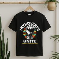 Introverts Unite Separately Own Homes Emblem T-Shirt