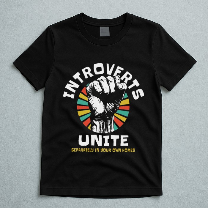 Introverts Unite Separately Own Homes Emblem T-Shirt