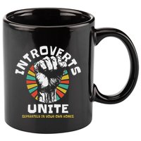 Introverts Unite Separately Own Homes Emblem 11oz C Handle Ceramic Mug