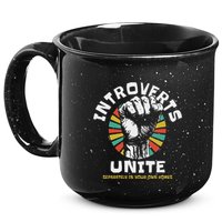 Introverts Unite Separately Own Homes Emblem 15oz Campfire Ceramic Mug