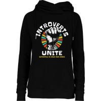 Introverts Unite Separately Own Homes Emblem Womens Funnel Neck Pullover Hood