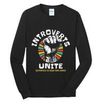 Introverts Unite Separately Own Homes Emblem Tall Long Sleeve T-Shirt