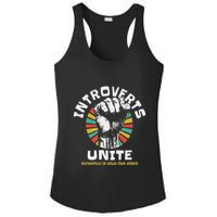 Introverts Unite Separately Own Homes Emblem Ladies PosiCharge Competitor Racerback Tank