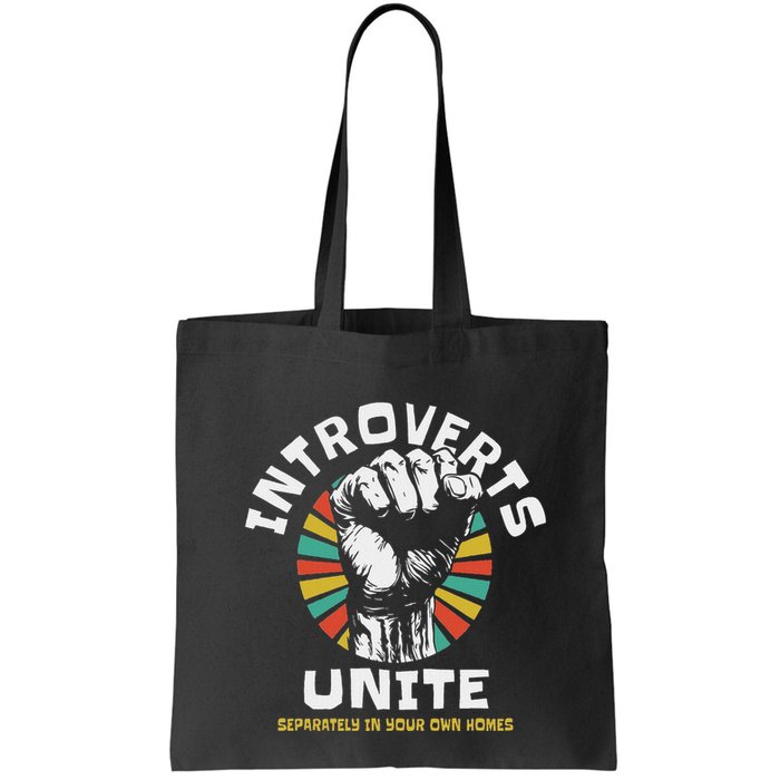 Introverts Unite Separately Own Homes Emblem Bag